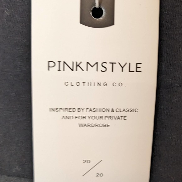 PINKMSTYLE Drop Shoulder Black and White Striped Long Knit Cardigan Size S NWT - Picture 5 of 7